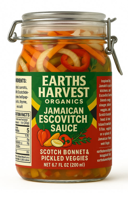 Jamaican Pickled Veg “Escovitch Sauce”
